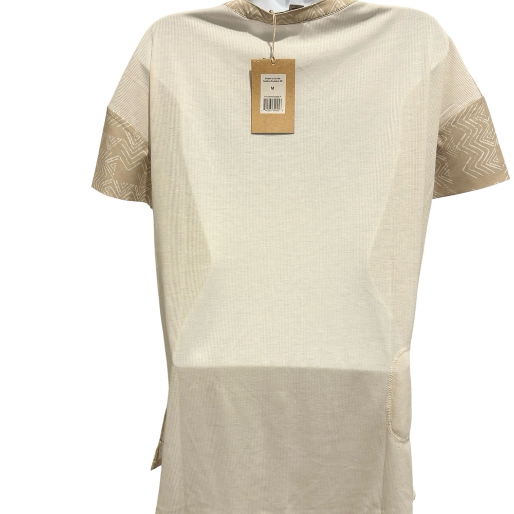 NWT ROYAL ROBBINS Spotless Evolution Short Sleeve Shirt Crème Acadia Sz Medium - Picture 7 of 12